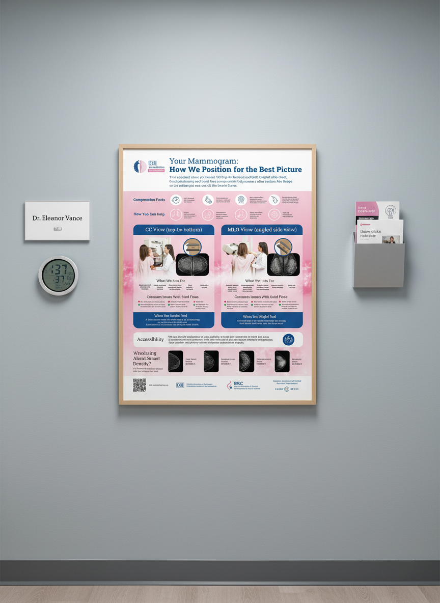 Mammography Positioning Poster - English
